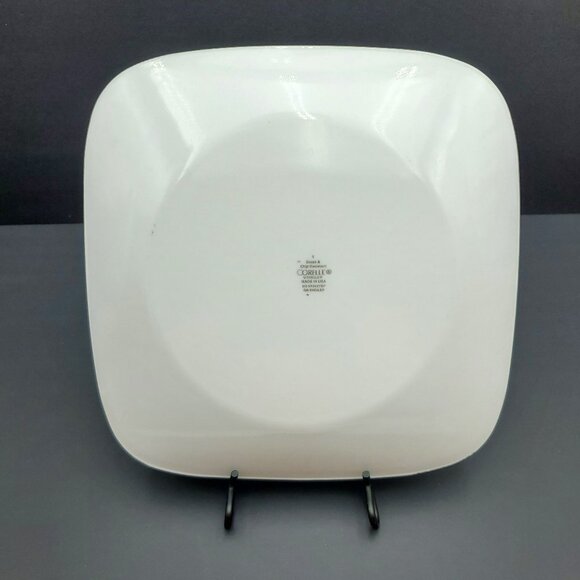 Corelle Mandarin Flower Dinner Plates Corning Red Black Flowers White Plates - Picture 9 of 11